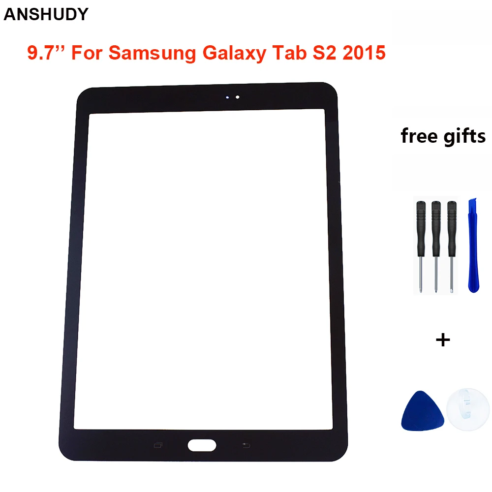 For Samsung Galaxy Tab S2 9.7 2015 T810 T815 Front Lens Glass Touch