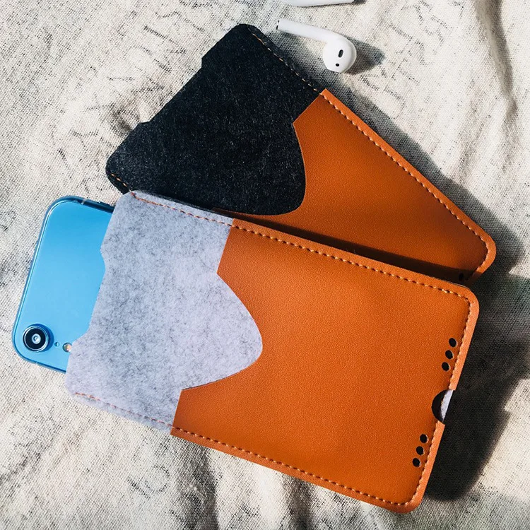 

Felt Cellphone Bag Gift Wallet Universal Felt Cell Phone Bag yan jing dai