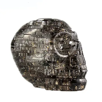 

3D Crystal Jigsaw Skull Clear Model DIY Gadget Blocks Building Toys For Children Gift