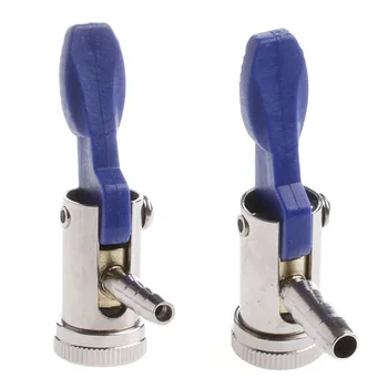 

Equipment Inflator Valve Connector Auto Chrome +Blue Bicycles Replacement