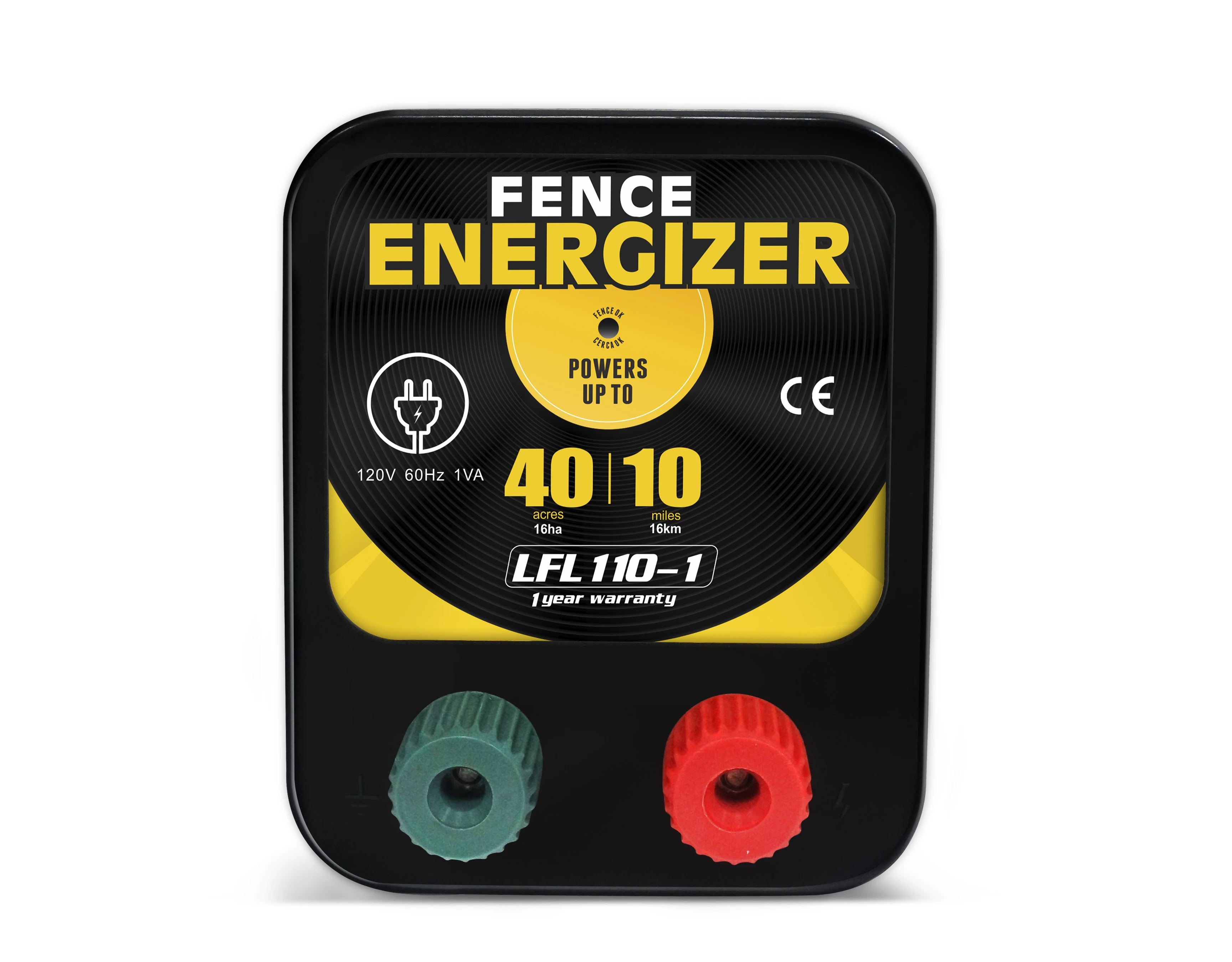 Lydite Electric Fence Energizer Fencing Charger AC Powered 10 Mile 40