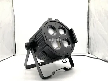 

With flight case Pixel Cob Led Par Can Light 4*50W Warm/Cool White Studio Stage Light