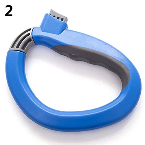 Креативная расслабленная переносная пищевая машина ручка подвесное кольцо хозяйственная сумка инструмент помощи - Цвет: Синий