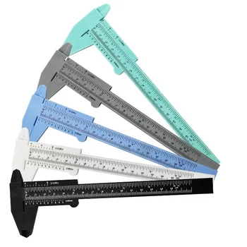 

2 in1 150mm Plastic Eyebrow Measure Caliper Ruler Permanent Makeup Tattoo Tool Kit