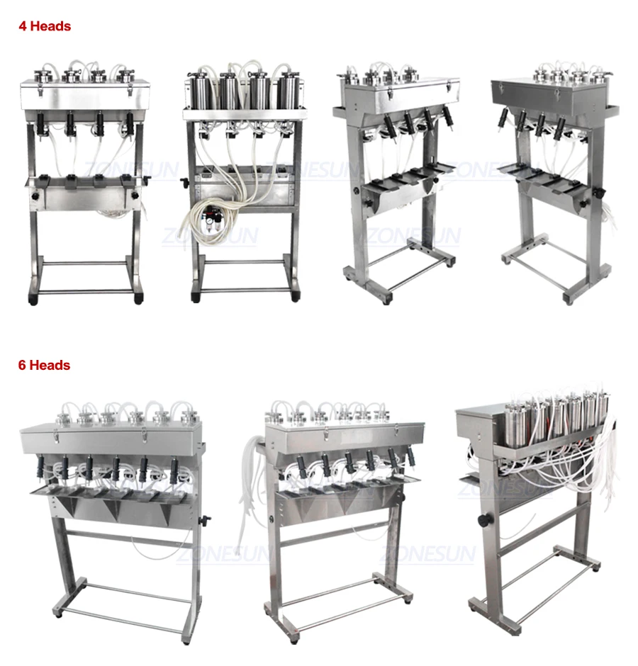 ZONESUN Vacuum Liquid Perfume Filling Machine Milk Water Eyewash Cosmetics Beverage Filler Bottle Filling Equipment