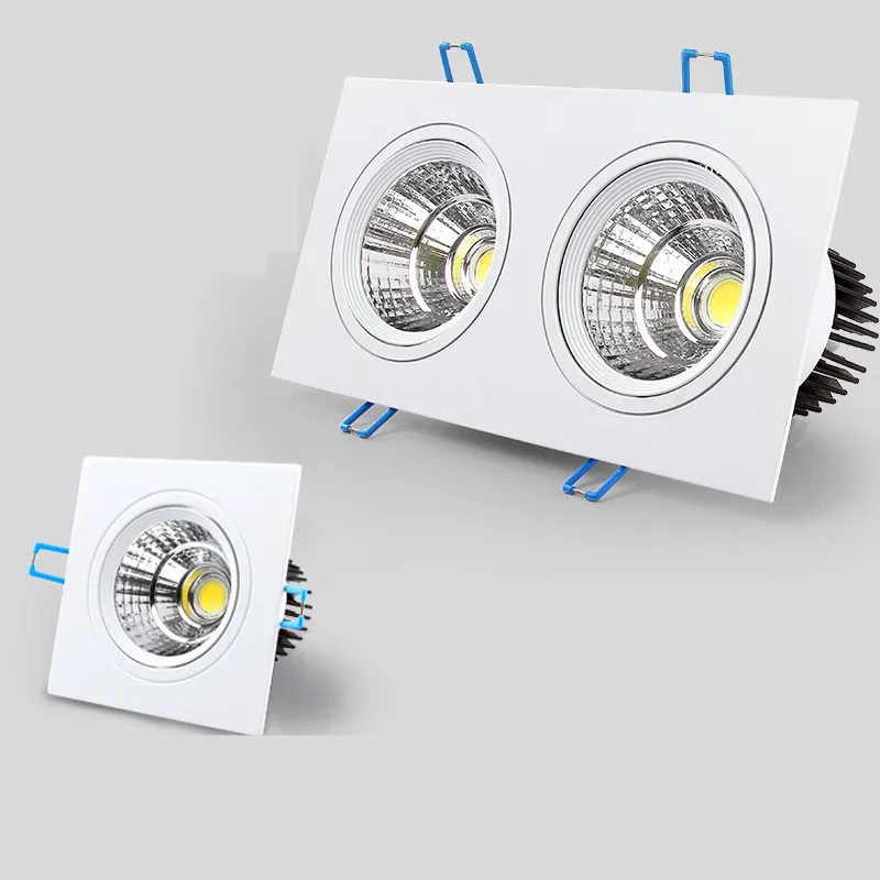 

Super Bright LED Recessed Ceiling Lamp Square COB 10W/20W/30W LED Spot light decoration led light AC 110V /220V