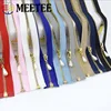 Meetee 5/10pcs 40-70cm 3# Metal Zipper Open-End Auto Lock Gold Pearl Slider DIY Bags Purse Garment Decor Zip Sewing Accessories ► Photo 2/6