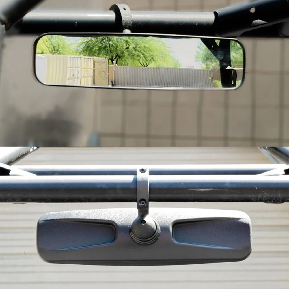 1.7" UTV Rearview Mirrors Roll Bar Cage Rearview Center Mirror ATV Wide