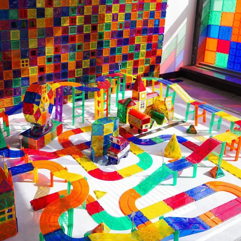 148PCS Magnetic Building Blocks Creative Set For Kids Boys Girls Magnetic Tiles
