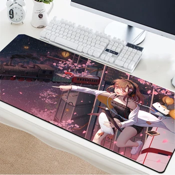 

Yuzuoan One-piece Mouse Pad Cherry Blossom Vitality Girl Quality Office Mat Computer Programming Comfortable Large Game MousePad