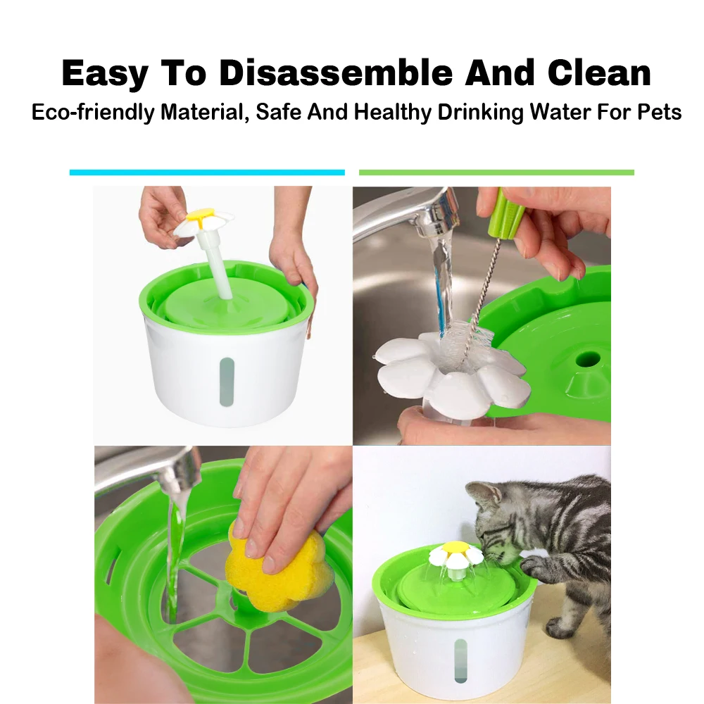 Title 8, 1.6L Automatic Cat Dog Water Fountain Electric ...