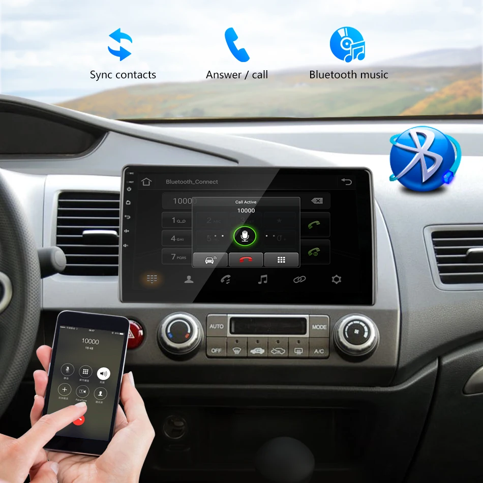 Excellent Jansite R9 4G 10" Car Radio For Honda Civic 2005-2011 RDS Wifi Android Touch screen Bluetooth Multimedia Video player with frame 14 Excellent Jansite R9 4G 10" Car Radio For Honda Civic 2005-2011 RDS Wifi Android Touch screen Bluetooth Multimedia Video player with frame 14