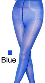 Oil Glossy Shiny Thin Transparent Pencil Pants Hot Sexy Fitness Leggings Night Clubwear Pole Dace Legging Capris Sheer Trousers - Color: blue