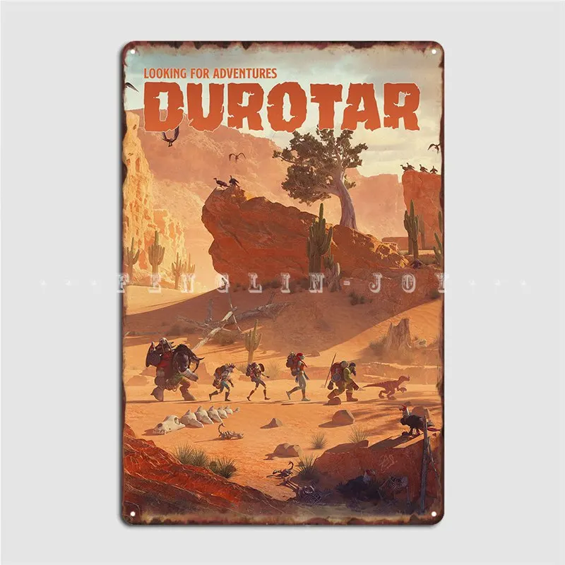 Новый металлический знак Durotar кинотеатр гараж на заказ клубный бар Настенный