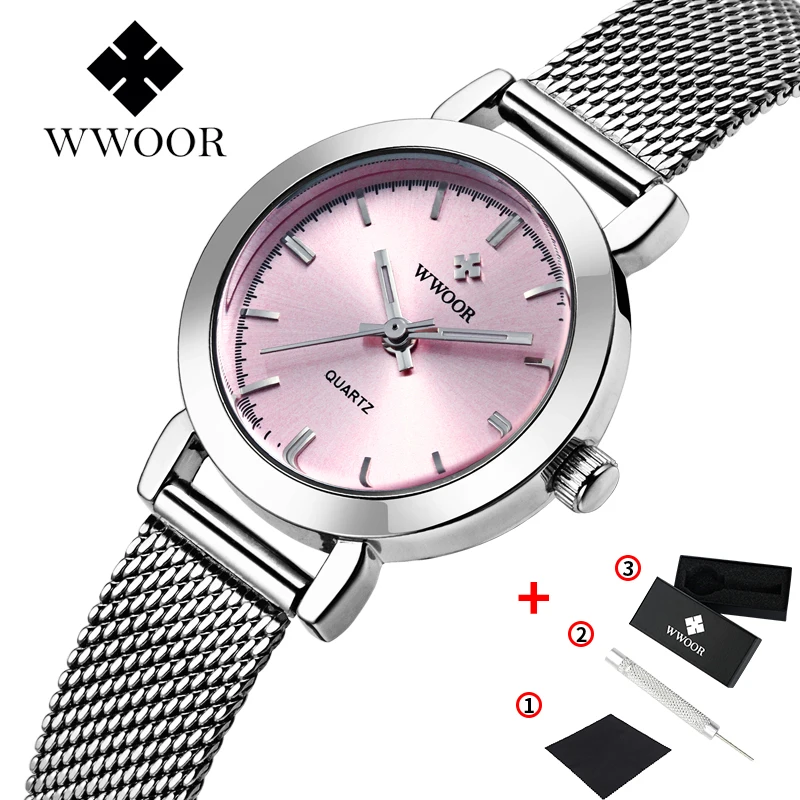 Mode décontracté femme montre résistant à l'eau femme montre-Bracelet en acier inoxydable dames Quartz Bracelet montre fille cadeau_voghion.com