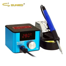 SUNKKO – Station de soudage Portable T12 950T Pro, 75W, antistatique, température constante, outil de soudage réglable, Stations de fer à souder