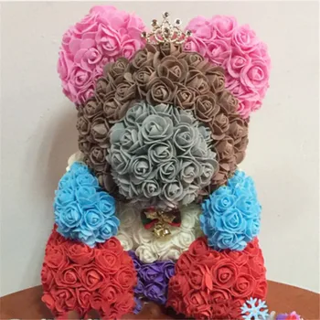 

500Pcs 3.5cm Mini Foam Rose Artificial Flower Bouquet Wedding Flower Decoration Scrapbooking DIY Wreath Cheap Fake Rose Flowers