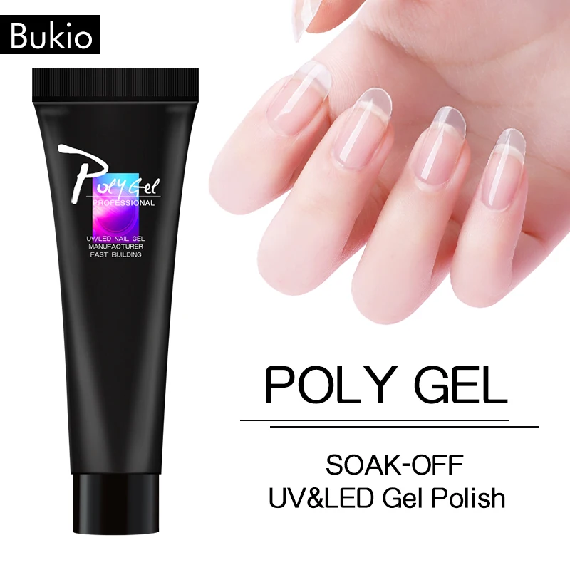 

Bukio Poly Gel Finger Extension Crystal Builder Gel Hard Jelly Polygel Simple Quick Dry Builder Polygel Nail Art Primer