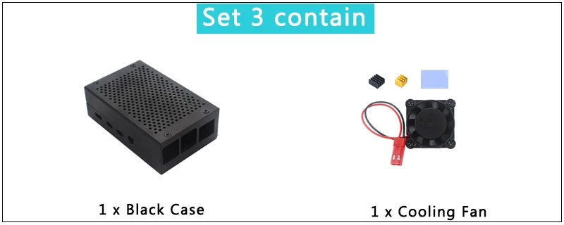 Новый Raspberry Pi 4 Модель B алюминиевый корпус серебристый черный корпус металлический корпус для Raspberry Pi 4