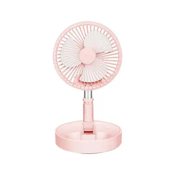

Handheld Fan Mini Pocket Storage Macarons Small Portable USB Charging Fan Folding Telescopic Rechargeable Fan