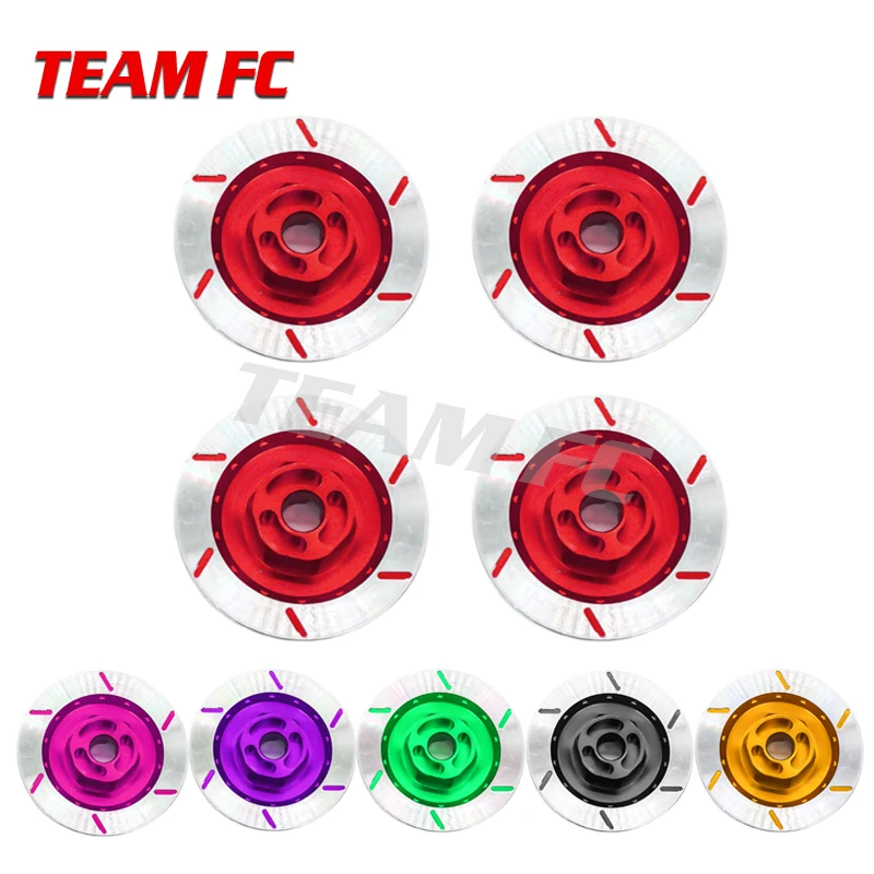 

5sets Aluminum Alloy Brake Disc Wheel Rim Box Metal Hex Adapter 12MM For 1/10 HSP Fly Fish Buggy Truck 94123 94122 RC Car