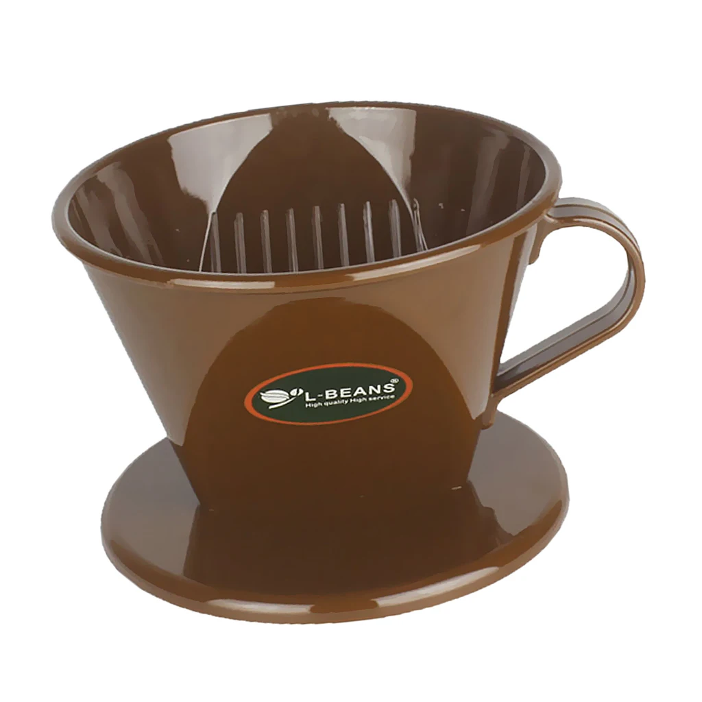 Фильтр для кофе Clever coffee Dripper конический многоразовый пивоваренный портативный - Цвет: Коричневый