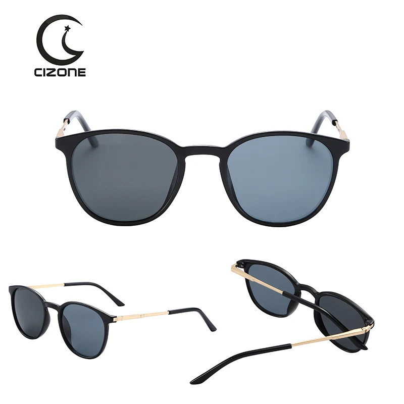 

Brand Classic Fashion Glasses Women Polariod Polarized Plastic TItanium Mens Unisex Sunglasses Round Fishing Sunglasses Shades