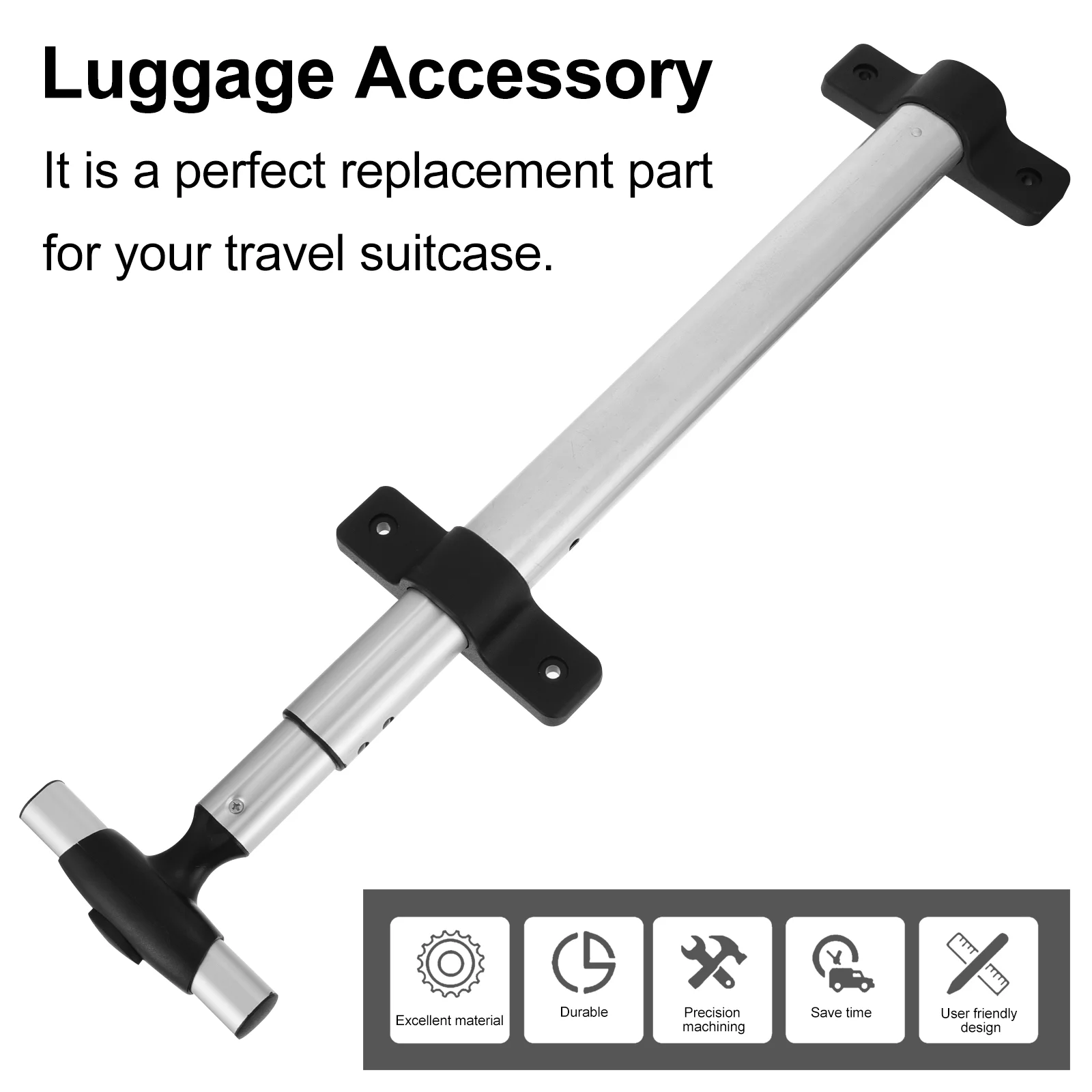 

Handle Luggage Suitcase Rod Parts Repair Accessory Case Sparerollingpart Trolley Telescopic Out Replacement Dragtelescoping