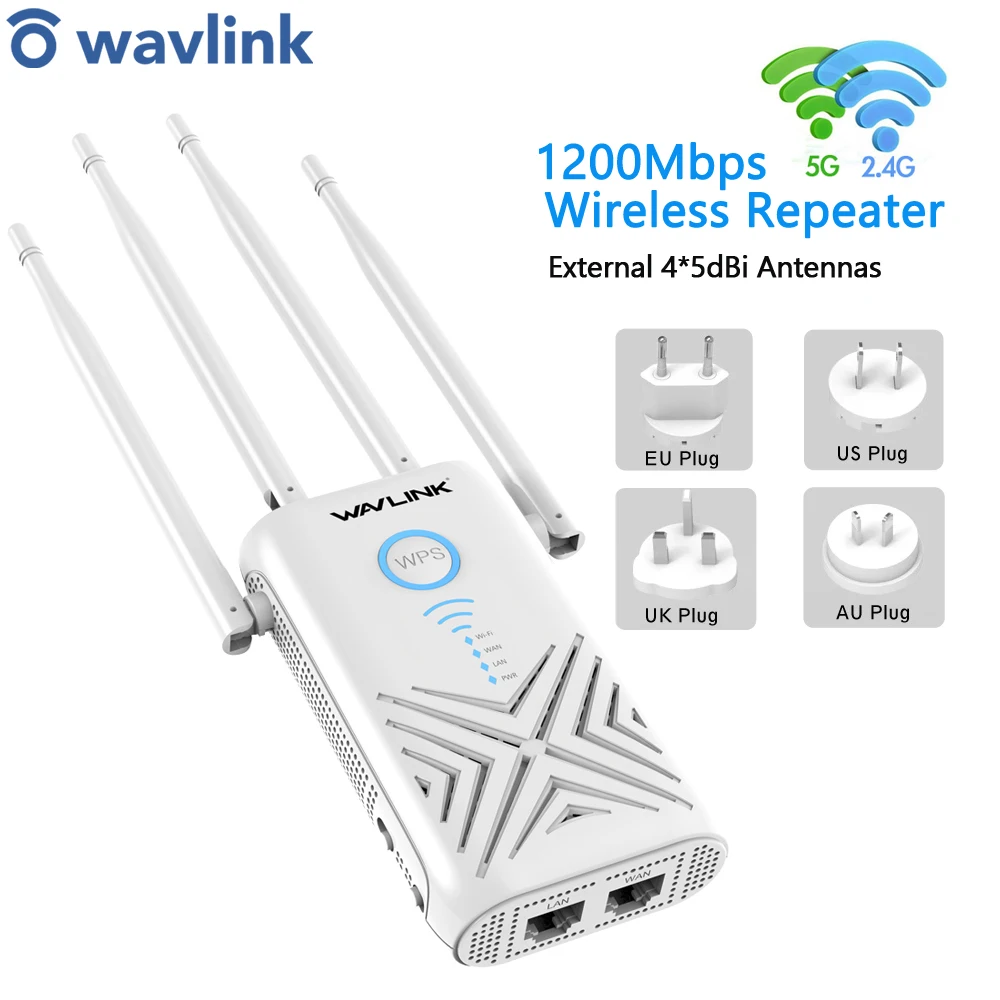 Wavlink 5 ГГц 1200 Мбит/с Wi гигабитный маршрутизатор / ретранслятор /точка доступа