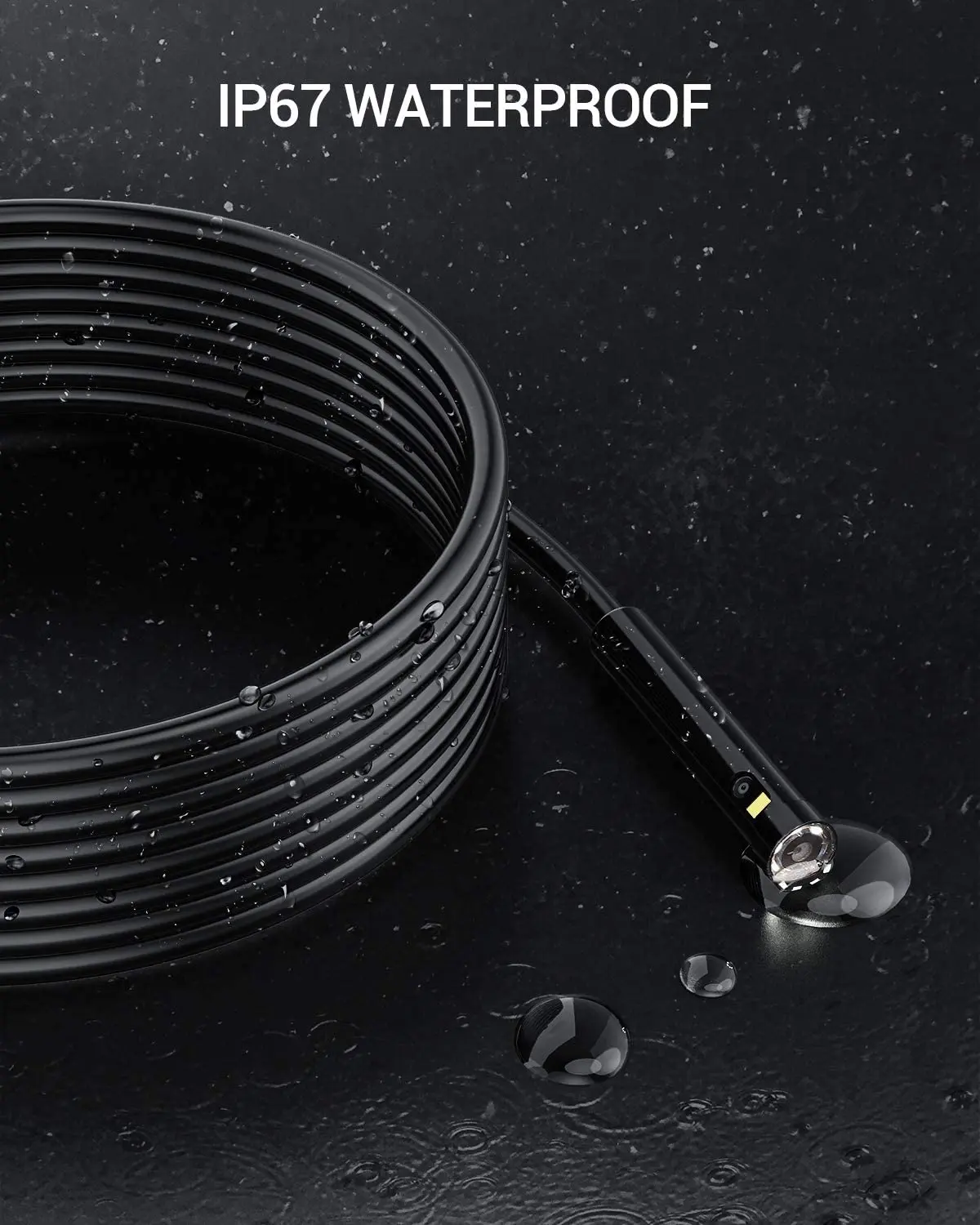 US $79.95 DEPSTECH Industrial Borescope 1080P Dual Lens 45in IPS Screen Endoscope with Torch light 7 LED Lights 32GB TF for Car Sewer