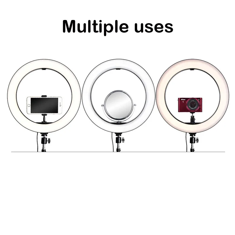  14 inch Dimmable phone Selfie Ring Light LED Photography Lighting For Youtube Video Studio Live Pho - 4000424908575