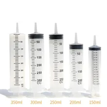 Plastic Injection Syringe 60/100/200/300/500ML Syringe Tubing for University laboratory Cake decoration Dispensing Liquid Using