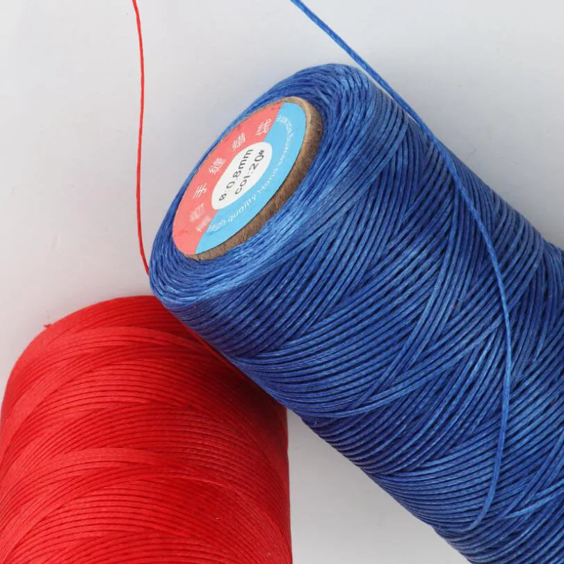 Billige 0,8mm 260 Meter rolle Oblate Gewachste Baumwolle Schnur Faden Schnur DIY Schmuck Machen perlen draht seil für Armband  halskette Erkenntnisse