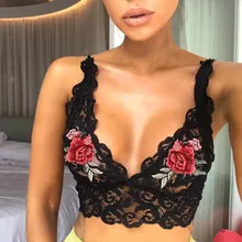 Бюстгальтер соблазнительный Модный женский женское бельё пикантный корсет кружевной Цветочный Бюстгальтер с вышивкой майка короткий топик и короткий комплект Lenceria
