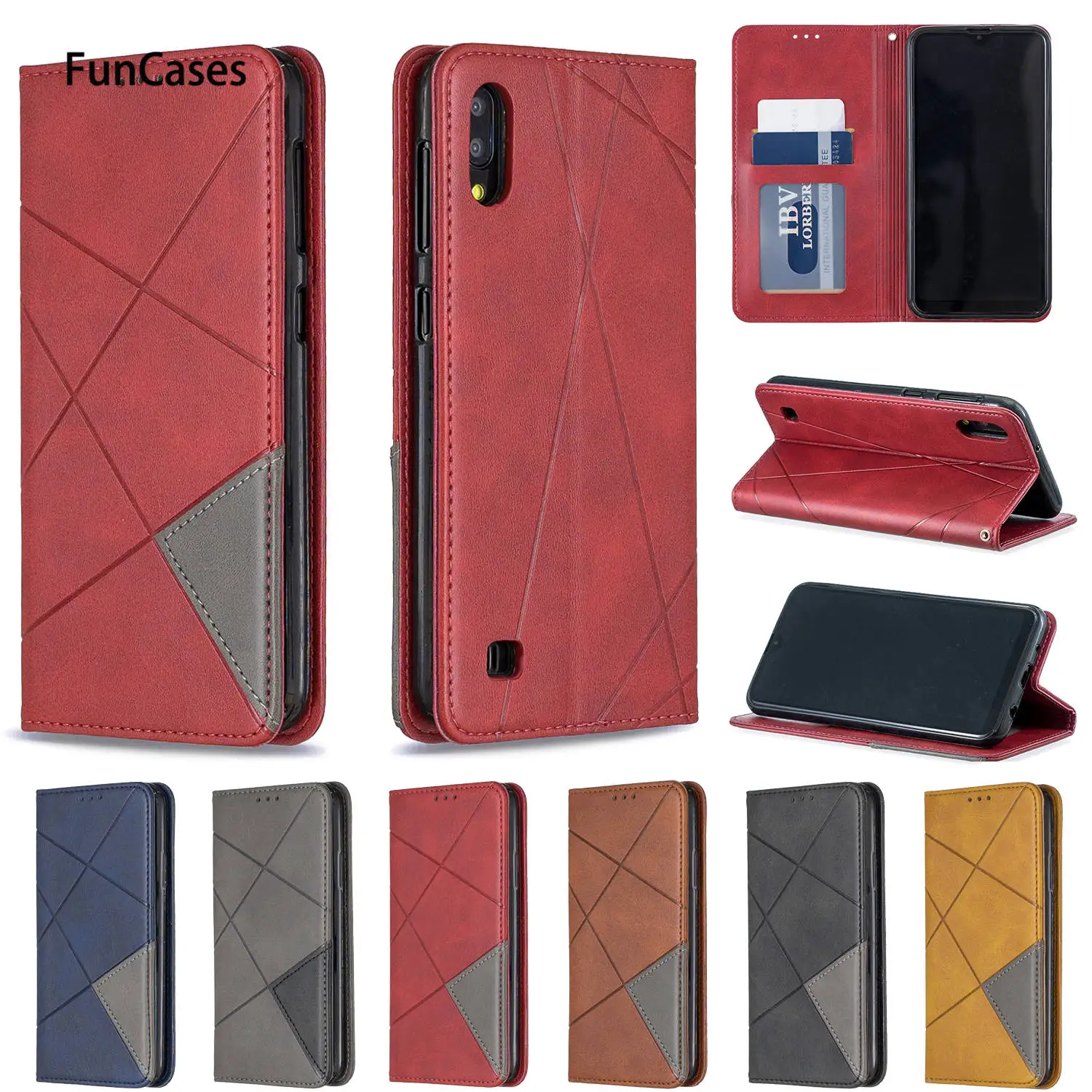 

Wallet Covers Cases For case Samsung A10 Protector Flip Wallet Case Book sFor Samsung Galaxy para M10 A30 A20 A40 A50 A70