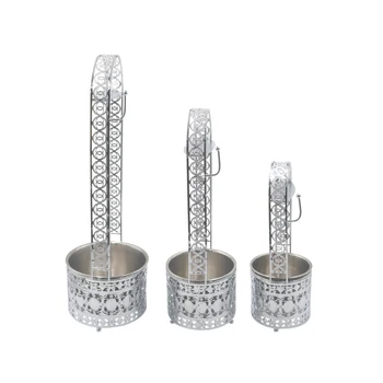 

New Silver Decorative Pattern Hookah Charcoal Holder Basket Metal For Hookah Shisha Chicha Smoking Acessories