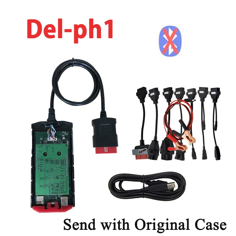 vci vd ds150e cdp bluetooth vd tcs cdp pro obd obd2 сканер,00 keygen для delphi autocome автомобильный диагностический инструмент - Цвет: cable delph1 no BT