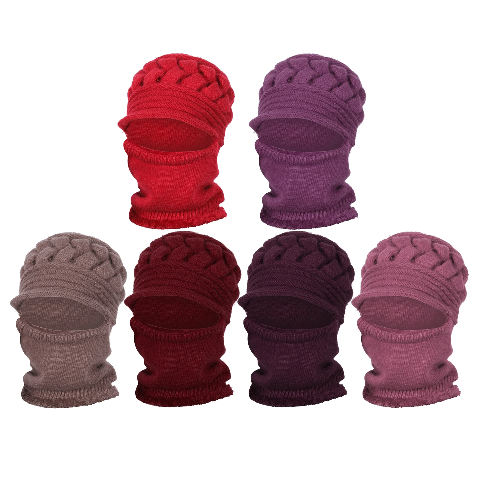 Womens Beanie Winter Hat Scarf Set Slouchy Warm Snow Knit Skull Cap Outdoor Hat, Warm & Comfortable