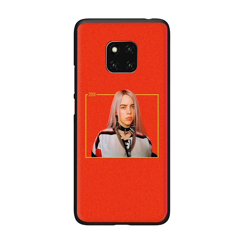 EWAU модный billie eilish логотип силиконовый чехол для телефона для huawei Y6 Y7 Y9 Prime mate 10 20 30 Lite Pro Nova 2i Lite 3 3i 4 5i - Цвет: B8