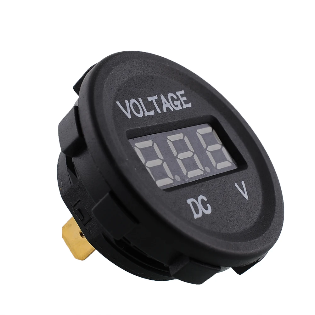 12V DC водонепроницаемый автомобильный мотоцикл синий светодиодный цифровой дисплей вольтметр Вольт