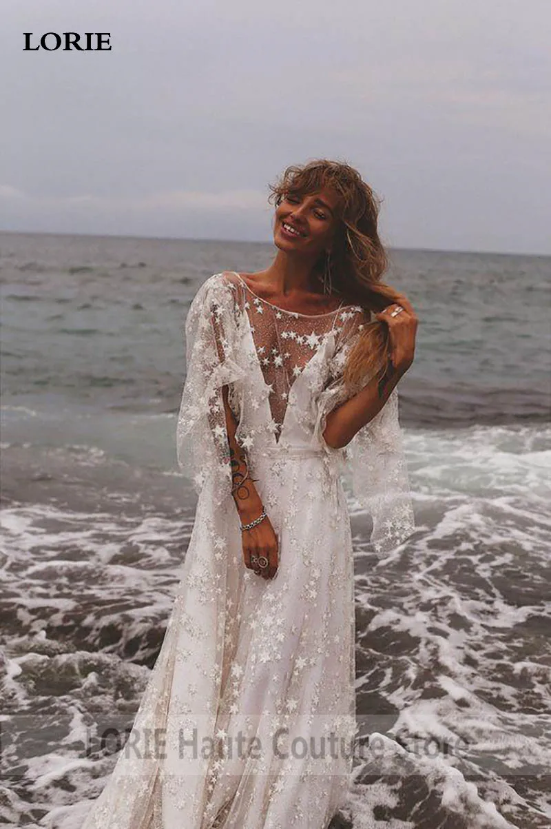 Bride Dresses Stars Tulle Wedding Gown 