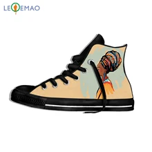 Кроссовки с принтом логотипа на заказ; обувь черного цвета для королевы; обувь в Африканском и американском стиле для девочек; Лидер продаж; удобная парусиновая обувь; Zapatos De Mujer; Уличная обувь