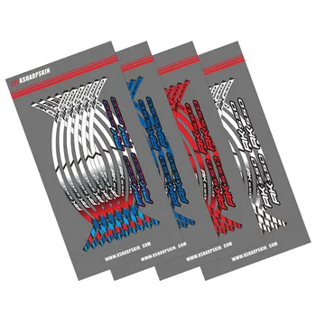 

12 X Motorcycle outer ring sticker stripe wheel accessories decorative reflective decals Suitable for KYMCO AK550 ak 550