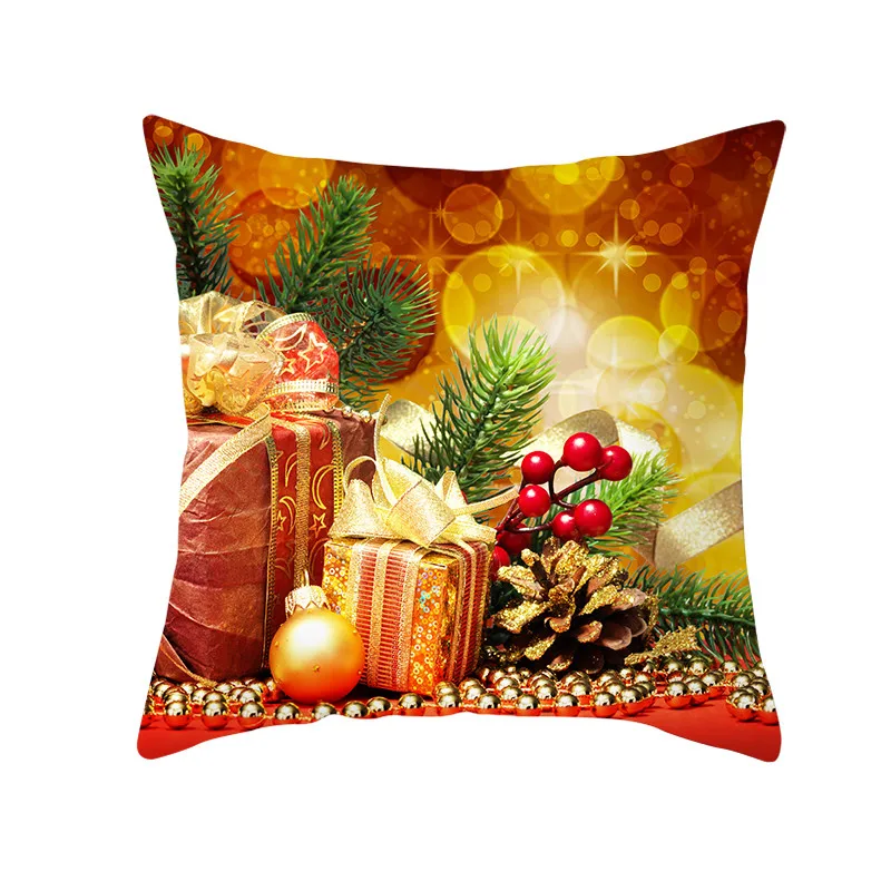 Fuwatacchi, красные наволочки с принтом, рождественский подарок, Декоративные Чехлы на подушки для дома, дивана, наволочки 45*45 см
