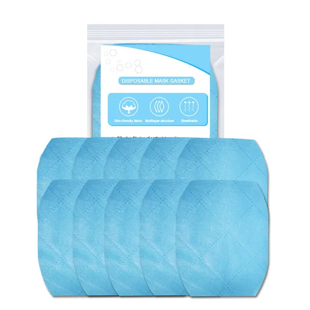 US $15.17  50Pcs Blue Antivirus Respirators Disposable Protective Mask Filter Pad For KF94 KN95 FFp 1