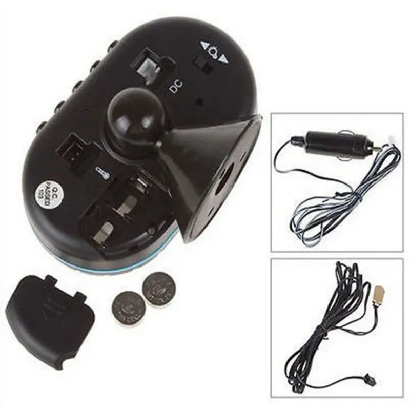  Car Electronic Clock Car Thermometer Luminous Clock Car Accessories