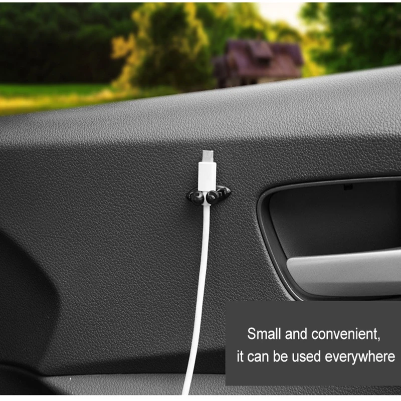 16 шт. автомобильный провод usb кабель держатель для кабеля зажим галстука