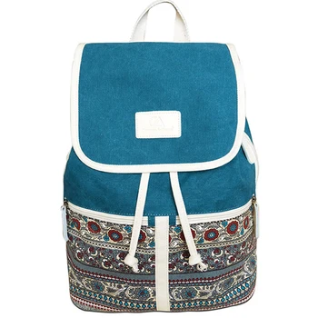 

Women Fashion Girls School Bags Laptop Backpack Bookbag Canvas Backpack Casual Stylish Retro Travel Bag For Teenager