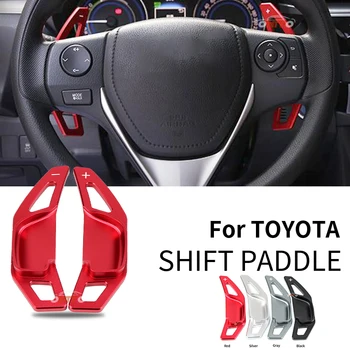 

Hot selling 2pcs Car Steering Wheel Shift Paddle Aluminum alloy Extension Shifter Fit for Toyota REIZ LEVIN CAMRY COROLLA ZELAS