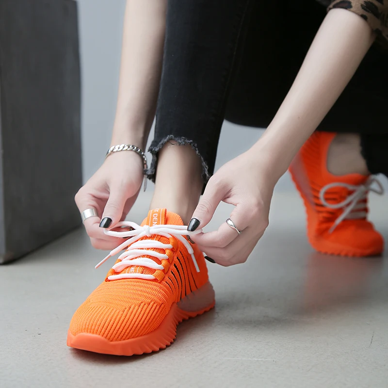 Spring Fashion Casual Shoes Spring Dropshipping Student Shoes Tide Sneakers Women Flat Shoes 6 Colors Large Size